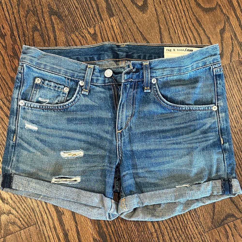 Rag & Bone Classic Blue Jean Shorts
